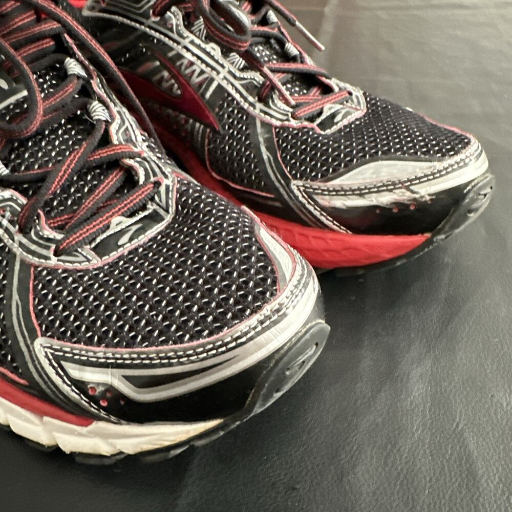 Brooks adrenaline GTS 1S Running Shoes Trainers Sz 10 D Red Black - 340 - Picture 12 of 13